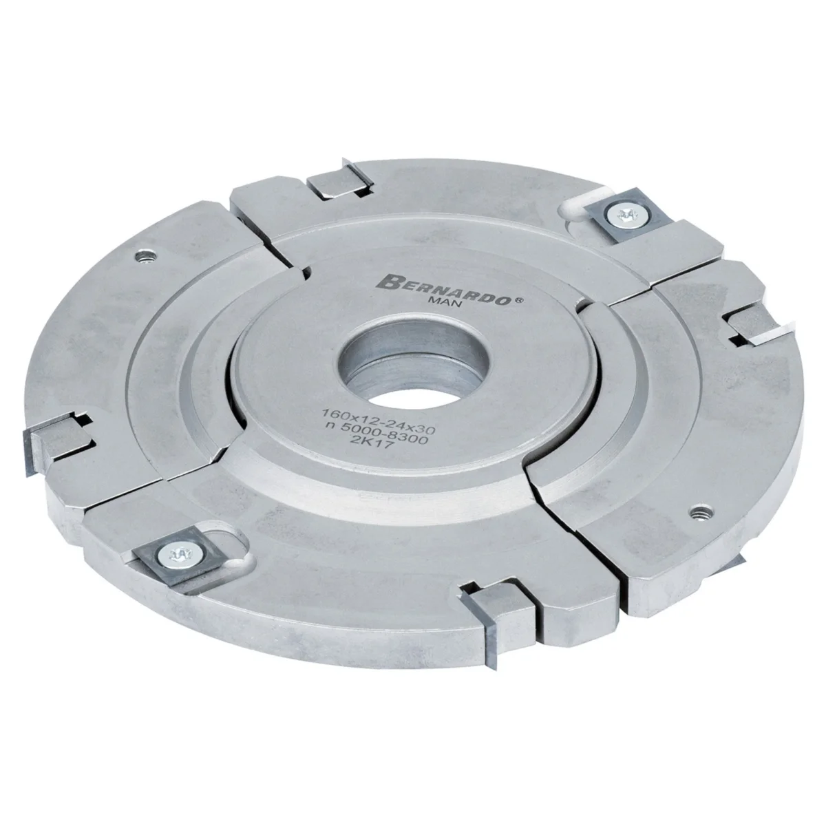 Bernardo cabeça regulável para ranhuras 160 x 12–24 x 30 mm com anel