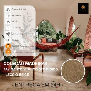 Pavimento Vinílico SPC Leccio Bege